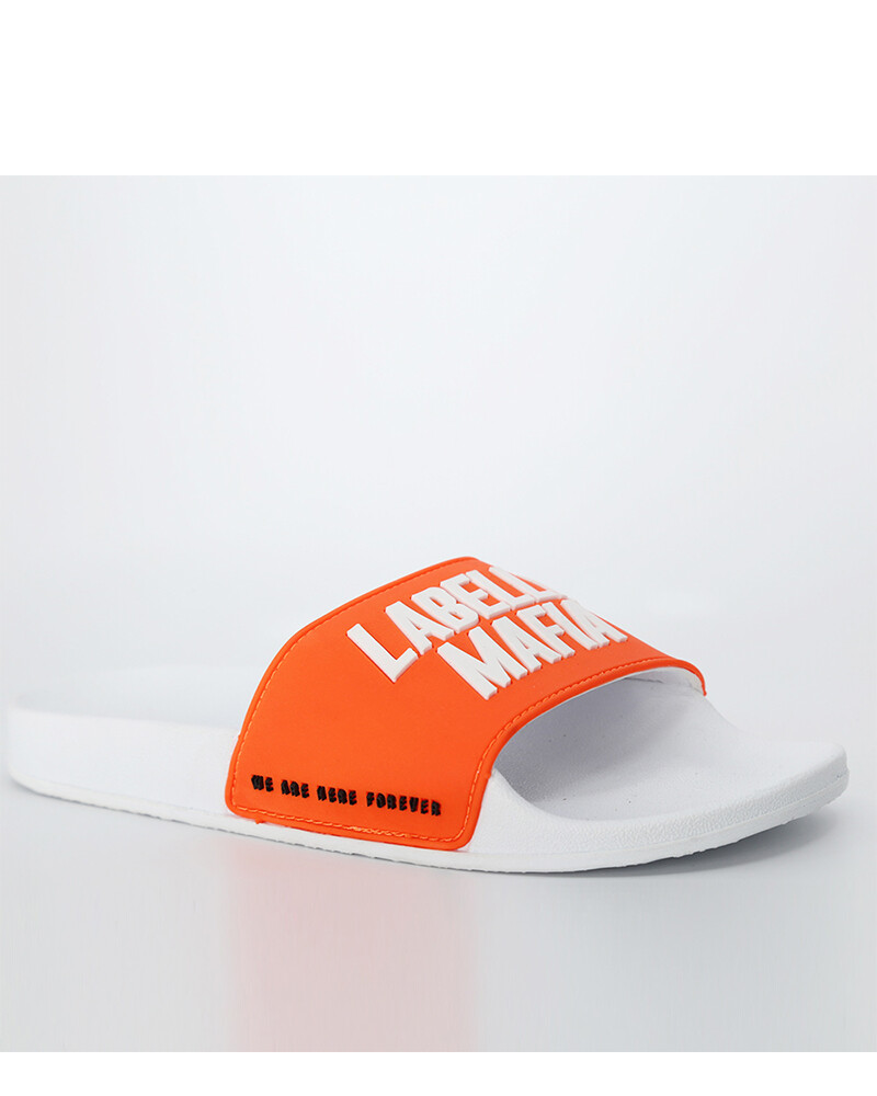 Chinelas Futura Blanca & Naranja U