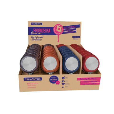 Sartén Ø 13cm. para huevo, varios colores "TURIM" -TRAMONTINA TR5510