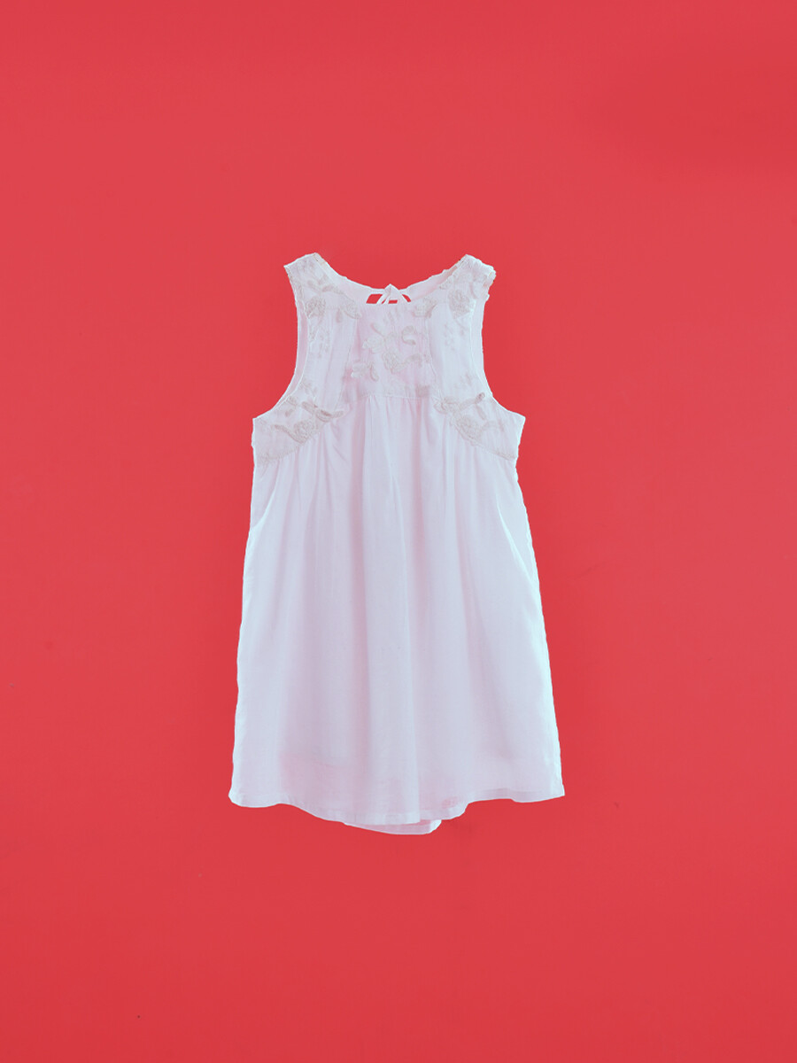 VESTIDO SIRENA - BLANCO. 