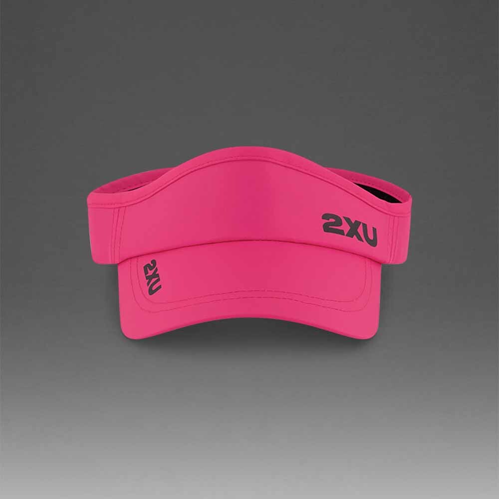 Gorra Running Run Visor Unisex Fuchsia/black