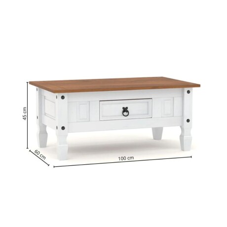 Promo Mesa Ratona + Biblioteca Cristalero + Rack de Tv Linea Naturale Blanco/Roble