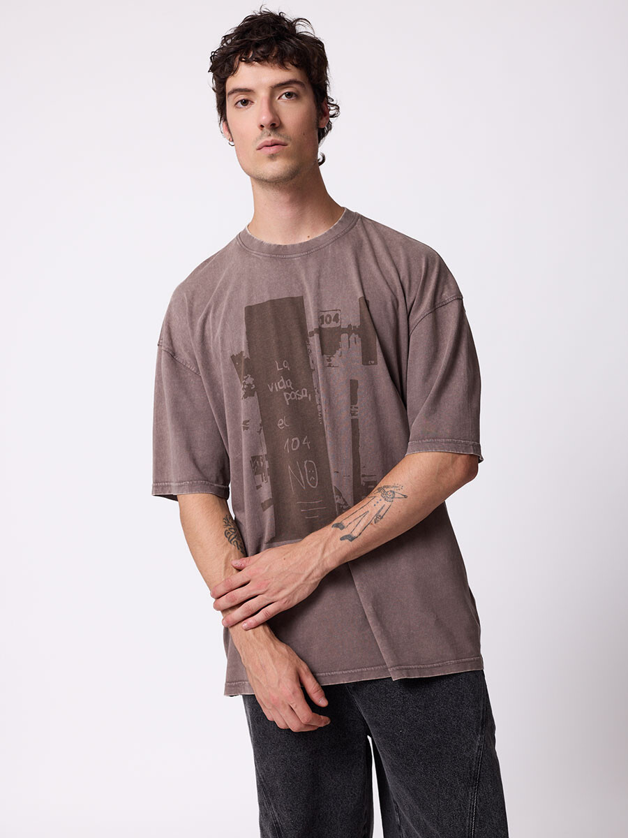 T-SHIRT RABLIM DIXIE Chocolate