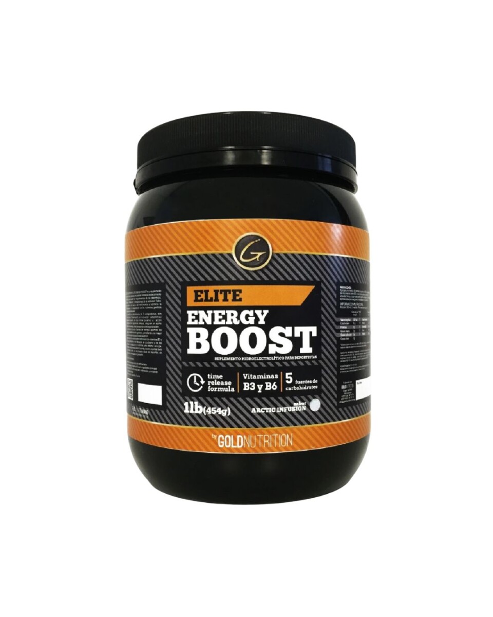 ¡OFERTA POR VENCIMIENTO! Elite Energy Boost 2lb Gold Nutrition Arctic Infusion 
