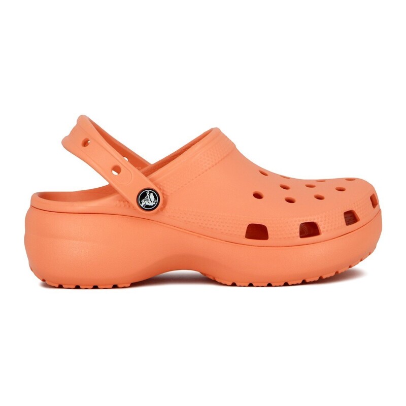 Zuecos Mujer Crocs Band Plataforma Salmon