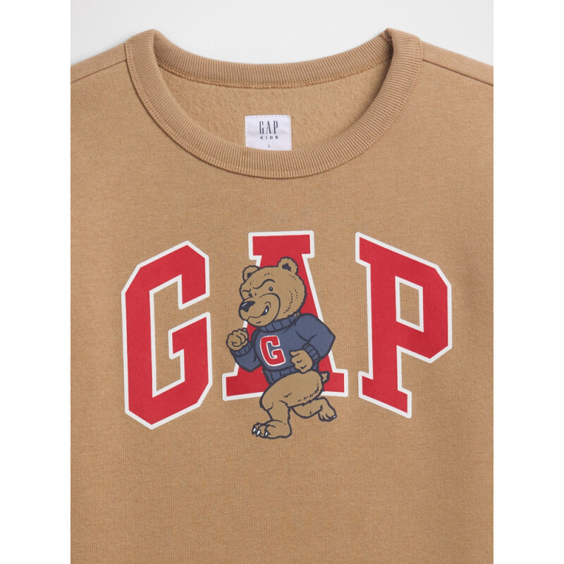 V-FA LOGO CREW CAMEL HAIR