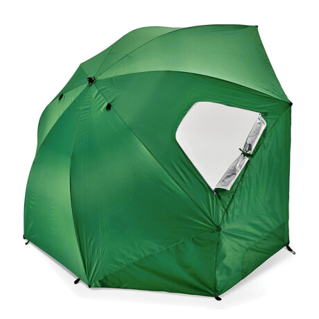 Set Playa Sombrilla 2.40m + Sillas X2 Plegables Aluminio Verde