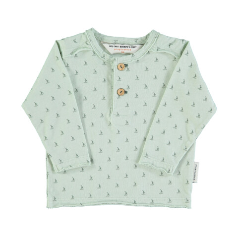 Remera manga larga mini veleros verde PiuPiuchick 3 años Remera Manga Larga Mini Veleros Verde Piupiuchick 3 Años