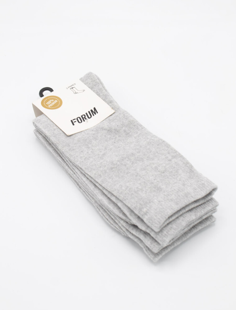 Media Casual Canelon Pack x 2 Pares Gris Claro