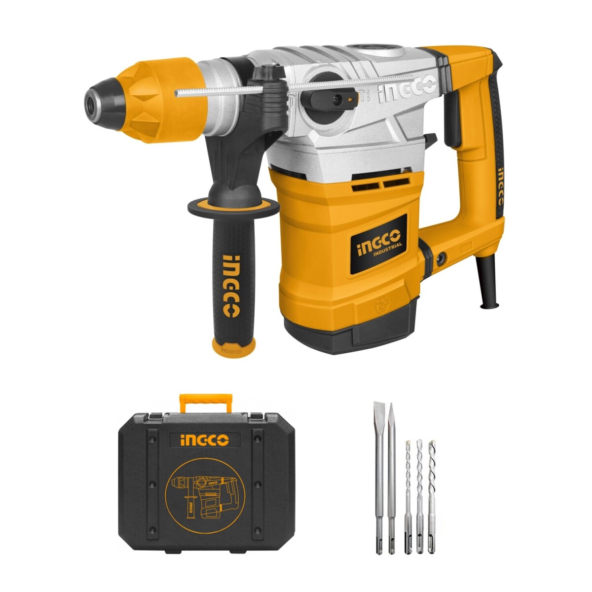 Rotomartillo industrial Ingco SDS+ 1800W 850Rpm 7 Joule - Amarillo 