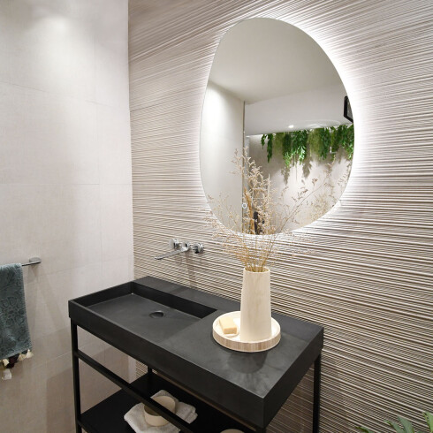 ESPEJO FRAMELESS 70X90 ANTICORROSION CON SENSOR ONE TOUCH Y LUZ LED 000