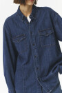 Camisa denim Azul