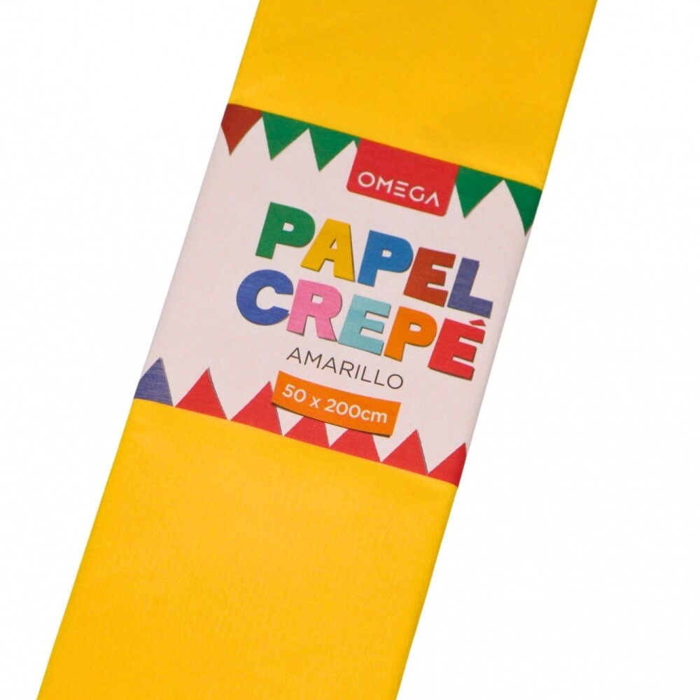 PAPEL CREPE 2MTS.X0.50 COLOR AMARILLO