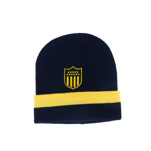 Gorro Peñarol Tejido Negro - Amarillo