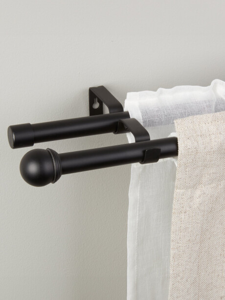 Barra cortina doble BALL 200-340cm Barra cortina doble BALL 200-340cm