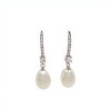Caravanas Colgantes Perlas-Plata 925-Con Perla y Zirconia-CA3205 conperla