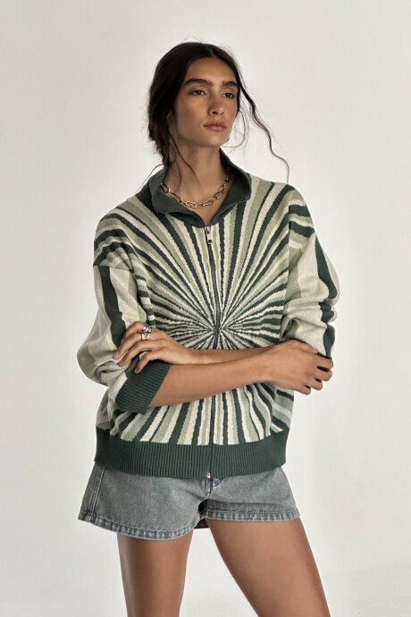 Campera Concentric Verde