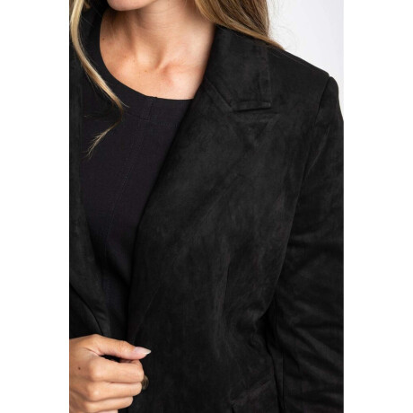 Blazer Gamuza Negro