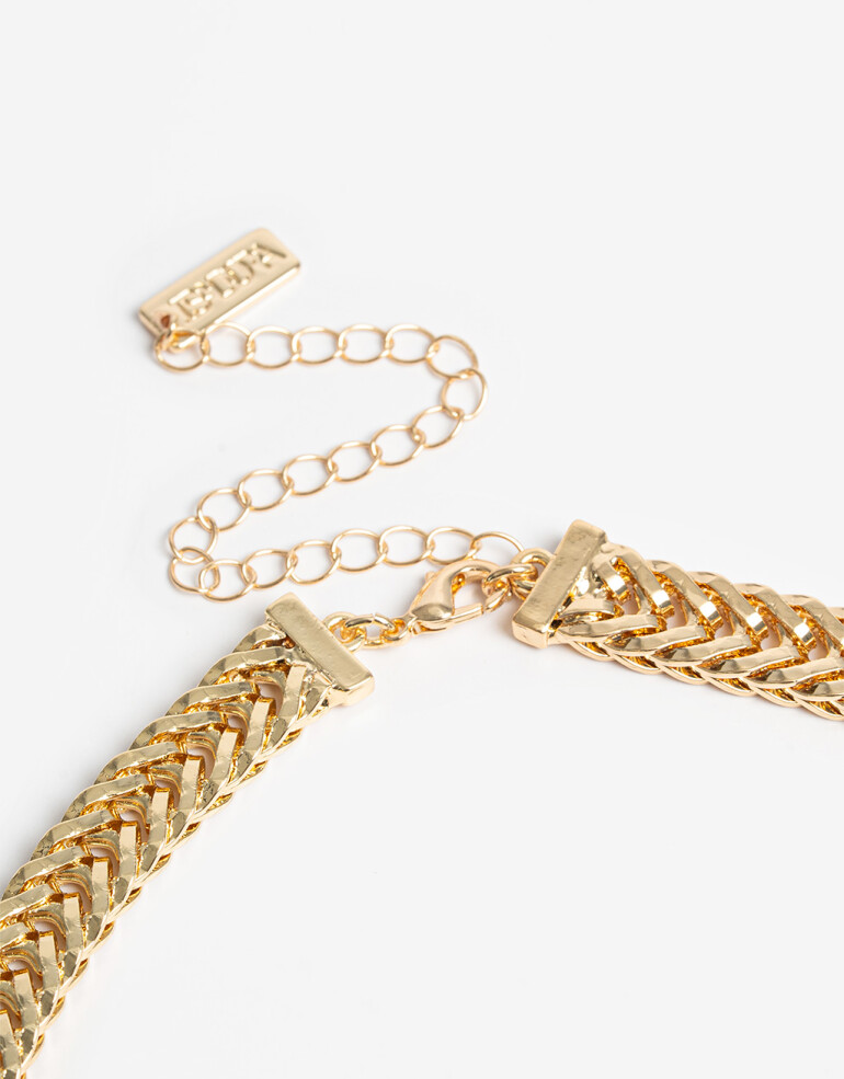 Collares Cortos Metal Collares Cortos Cadena De Metal - Dorado