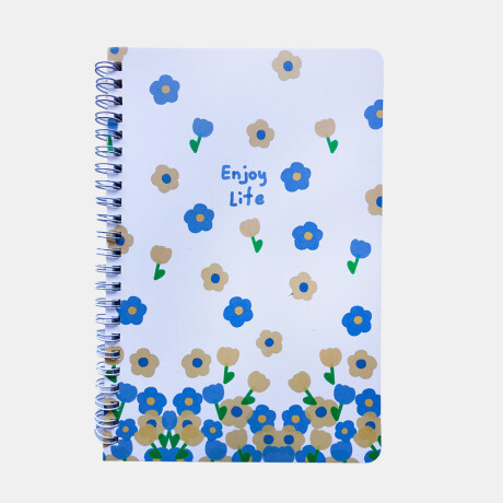 Libreta A5 Estampada Diseño Blanco 04