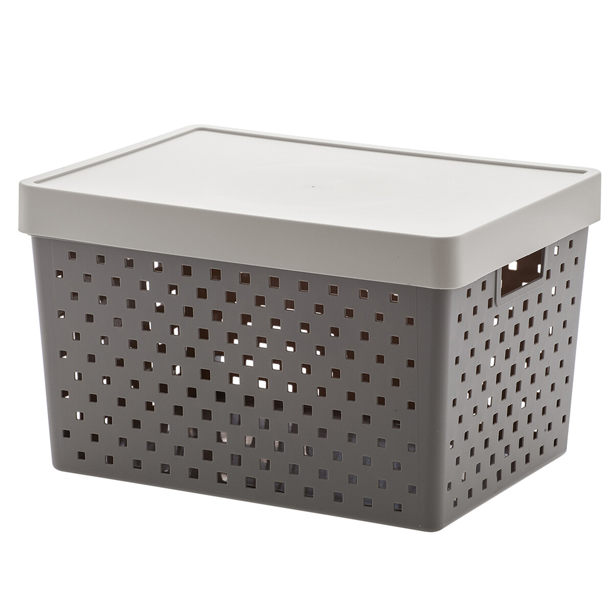 Organizador Quadratta G con tapa - GRIS 