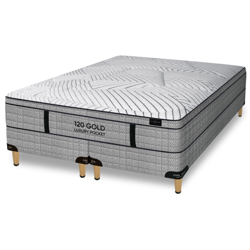 Colchón 120 Luxury Pocket con Sommier Super King 200x200