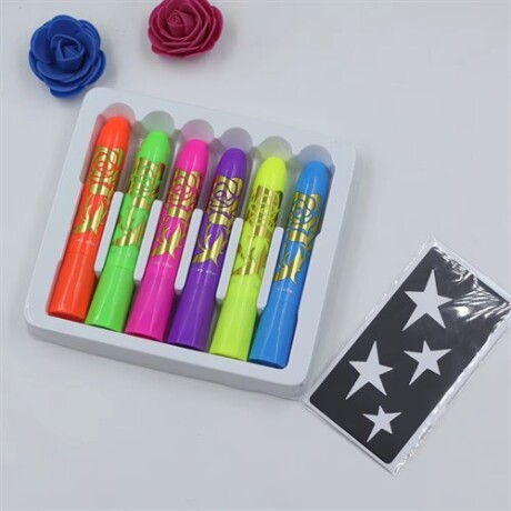 Marcadores faciales x6 neon Sc