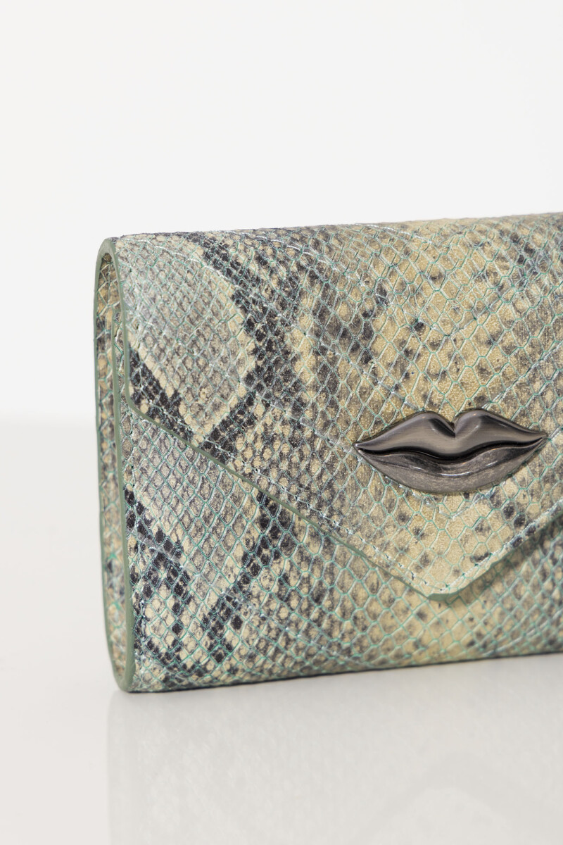 BILLETERA LIPSTICK FLAP Verde