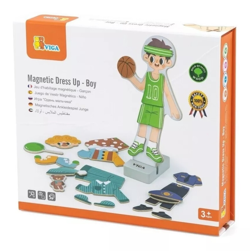 Juego De Vestir Magnético Nene De Madera Viga Juego De Vestir Magnético Nene De Madera Viga