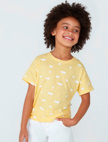 BLUSA INFANTIL ESTAMPADA AMARILLO
