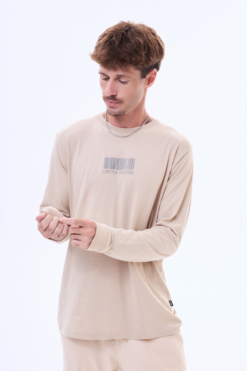 Remera manga larga Ra Beige