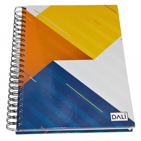 CUADERNOLA DALI 200 HOJAS SUPER TAPA DURA TAPA AZUL NARANJA AMARILLO