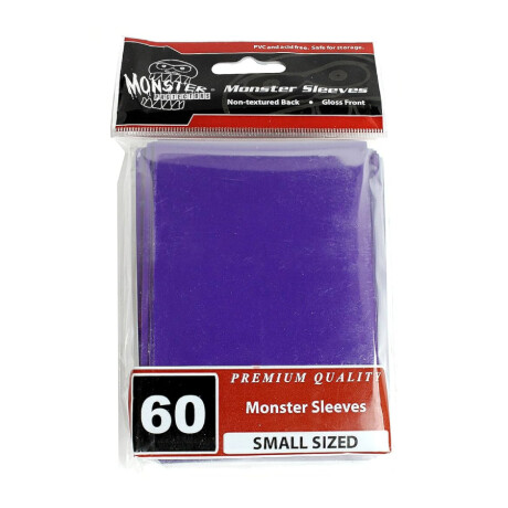 Monster Sleeves - 60 Japanesse Sleeves - Glossy Purple Monster Sleeves - 60 Japanesse Sleeves - Glossy Purple