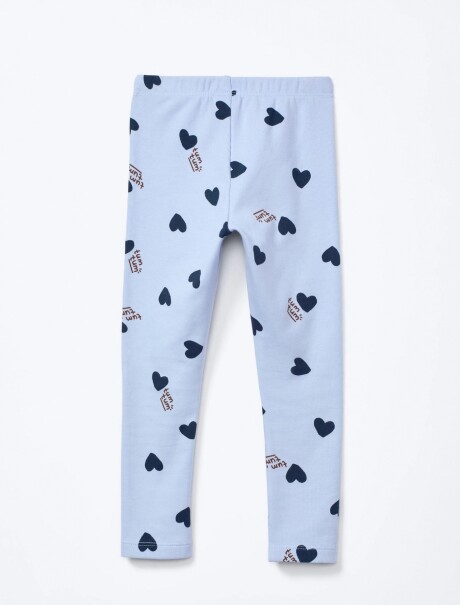 CALZA CON ESTAMPADO AZUL