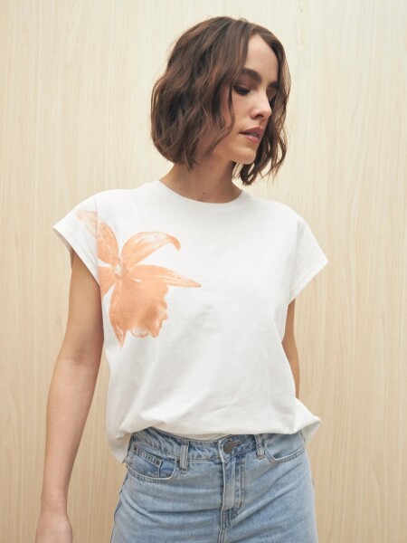 T-SHIRT ALLIE IDIA BLANCO