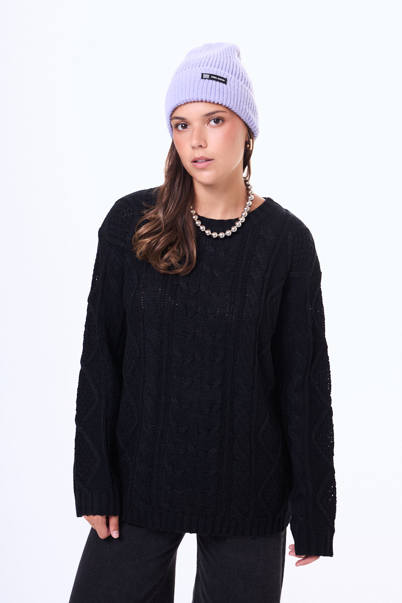 Buzo tejido Garzon - Negro 