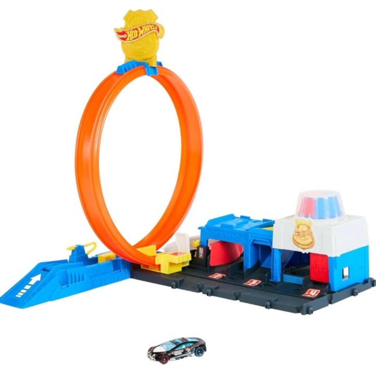 Pista Hot Wheels JBM71 City Super Estación De Policía Ub 
