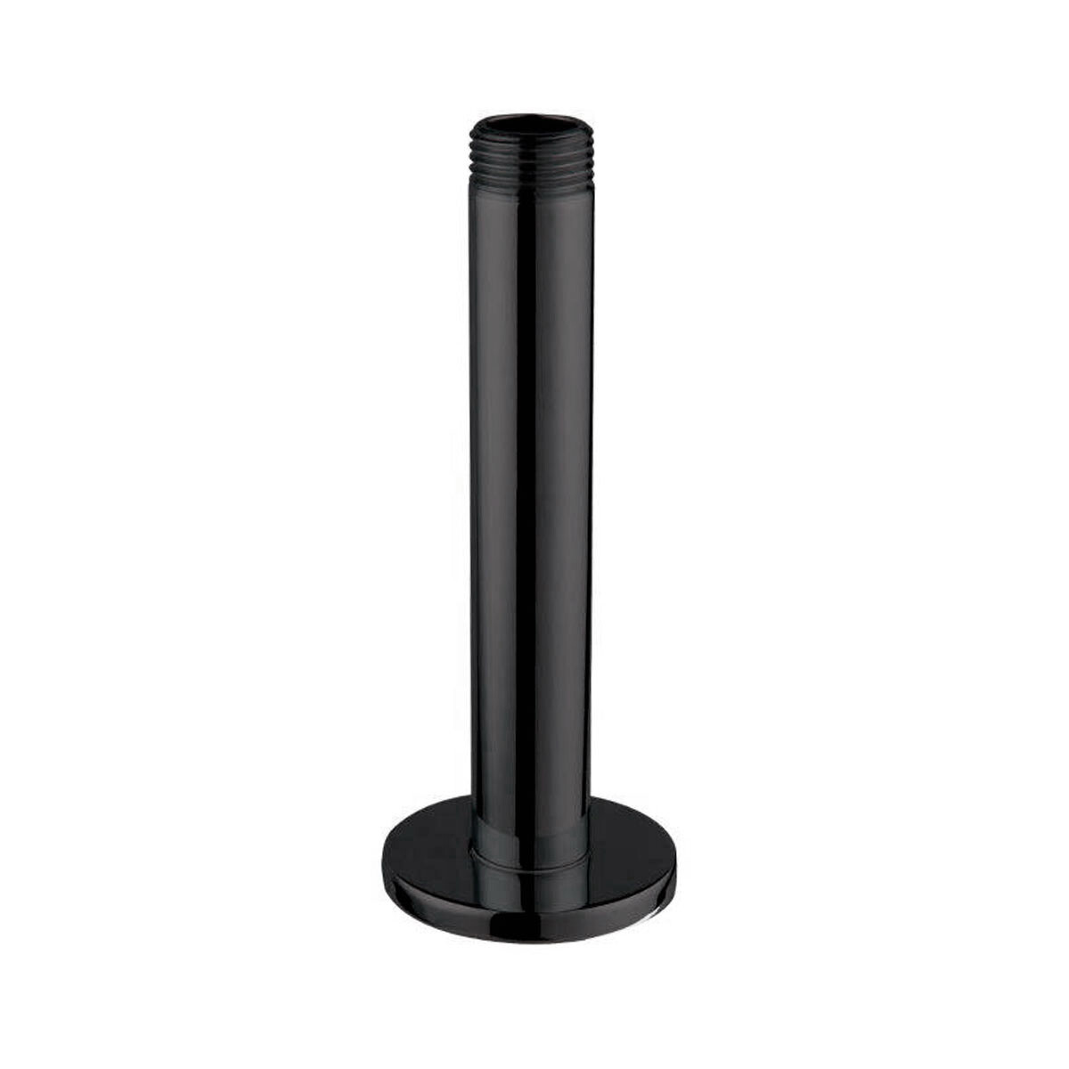 Griferia Brazo De Ducha Vertical Negro Mate Baño 12Cm 