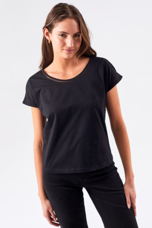 Remera Algodón Negro