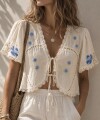 Camisa Luciana PRE VENTA manteca