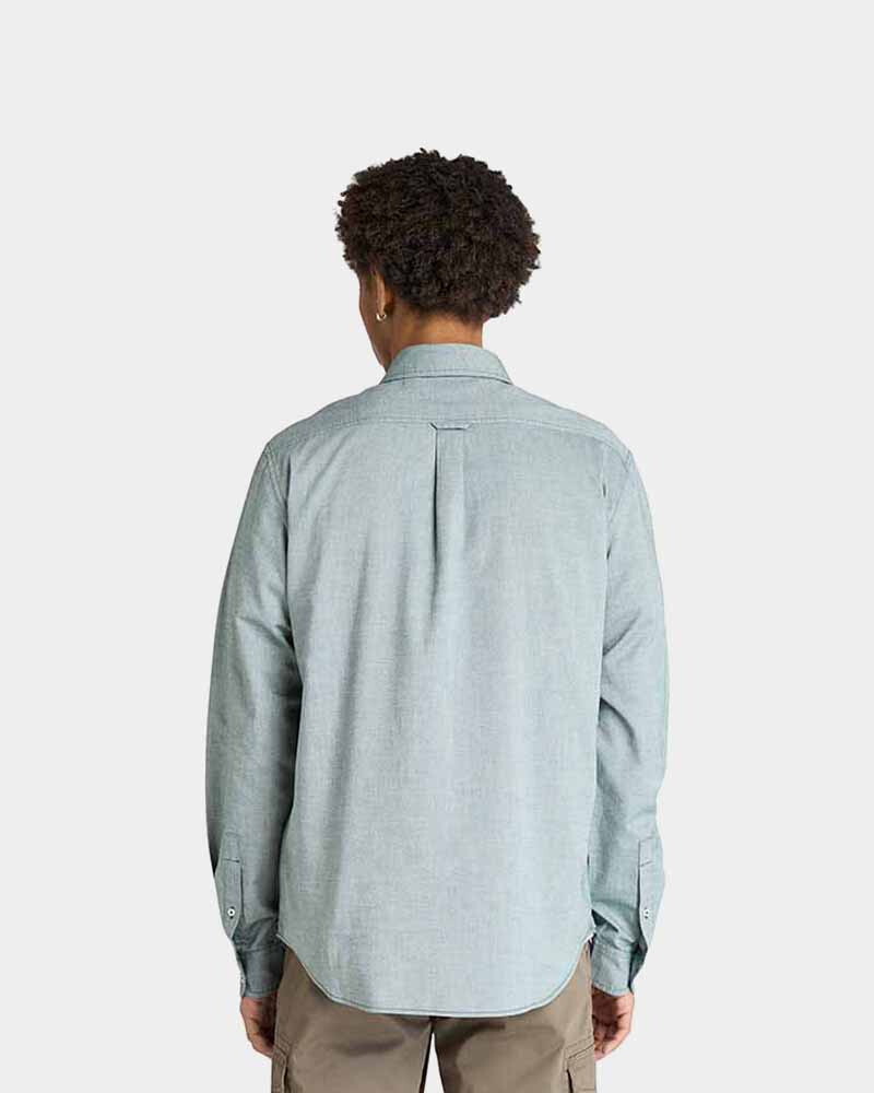 Camisa Gale River Yarn Dyed Oxford Manga Larga Hombre Green Gables Yd