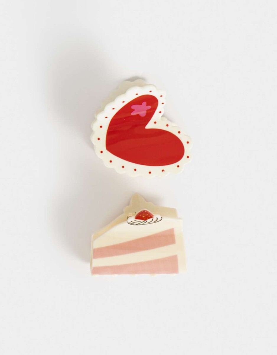 Set De Broches - Combinacion Bicolor 