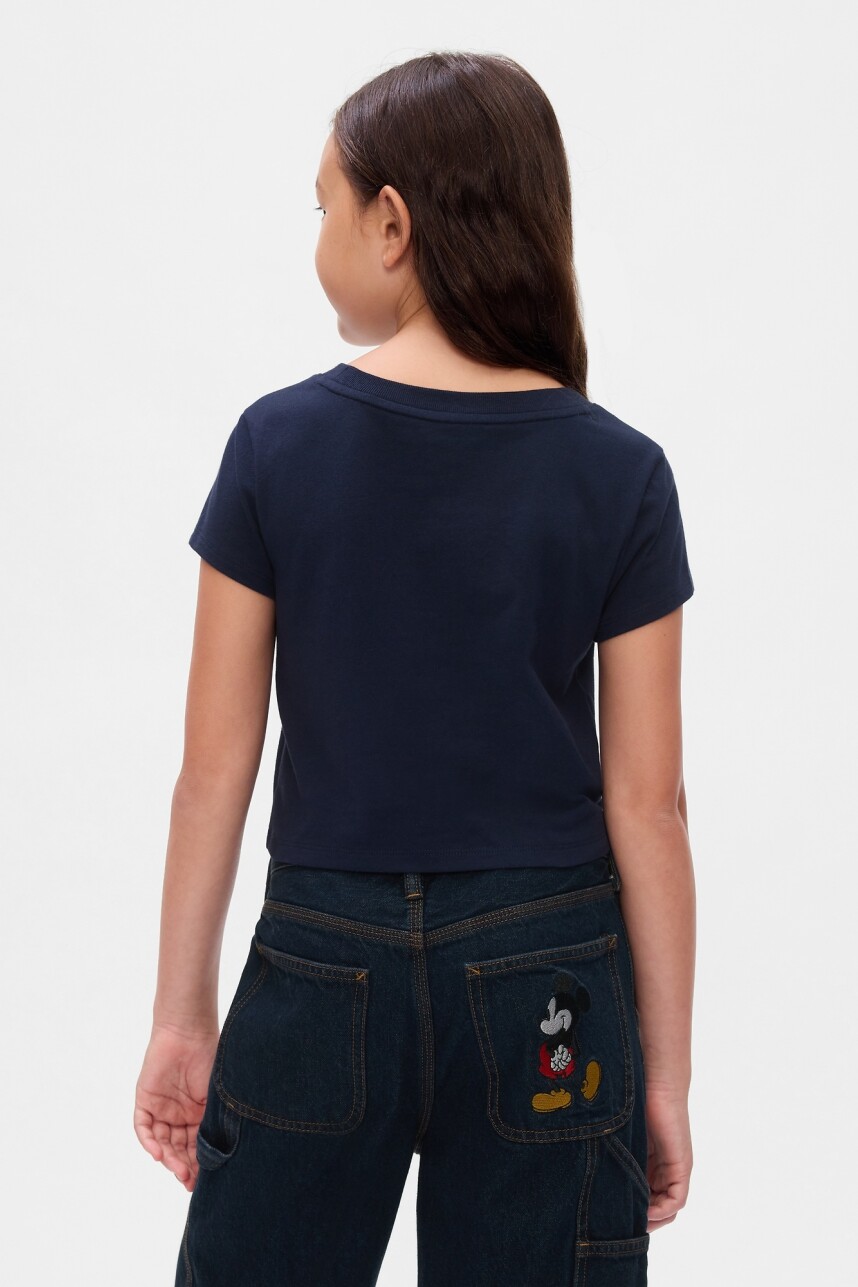Remera Crop Minnie Niña Navy Uniform