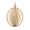 Medalla religiosa oval de oro amarillo 18k - Angel Rafael Medalla religiosa oval de oro amarillo 18k - Angel Rafael