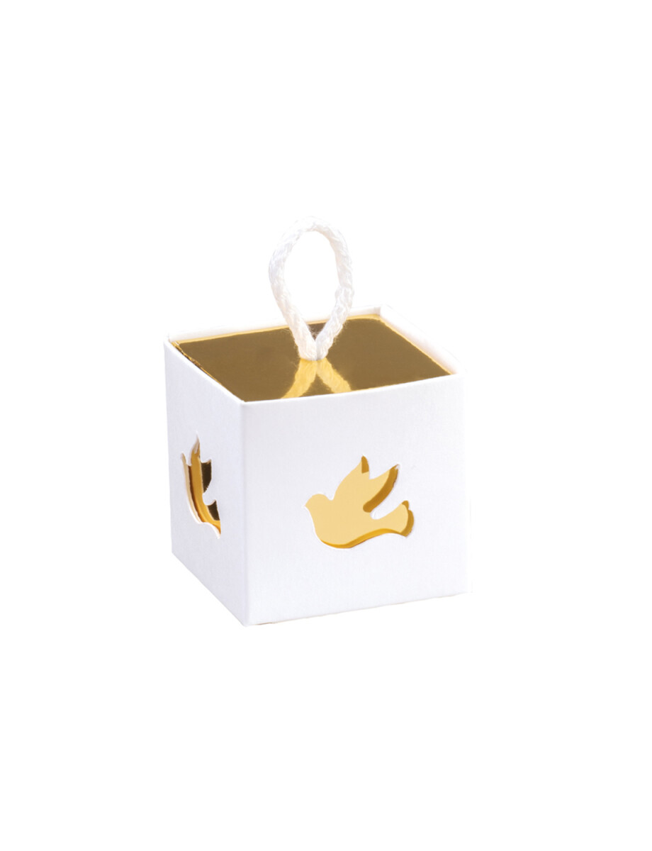 CAJA PALOMA 5X5X5 cm - BLANCO 