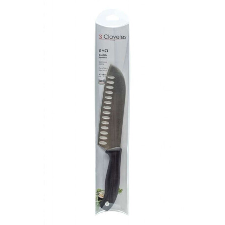 Cuchillo Santoku Estriado Caja Pvc Evo 3Clavele 18Cm