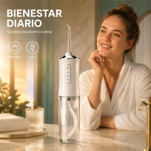 Irrigador Limpiador Oral Bucal Dental Brackets Profesional Blanco