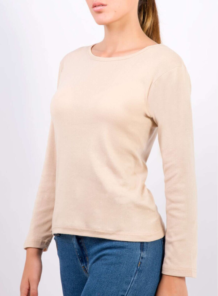 Camiseta manga larga sacks - Beige 