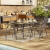Silla Rattan Sintetico Marron Con Armazón Negra Silla Rattan Sintetico Marron Con Armazón Negra