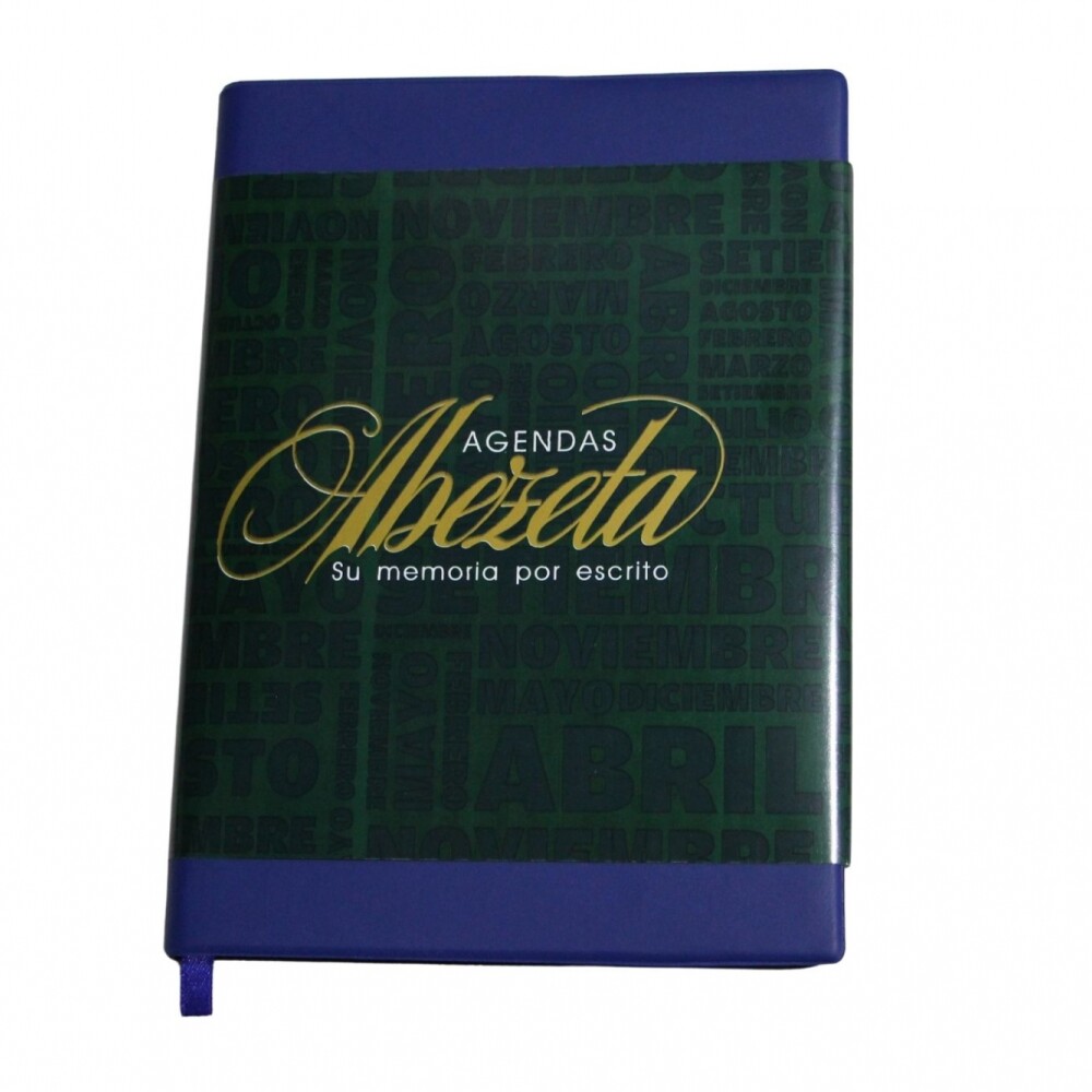 AGENDA ABEZETA 211 CLASICA MEDIUM TAPA FUNDA SEMANA A LA VISTA COLOR AZUL OSCURO