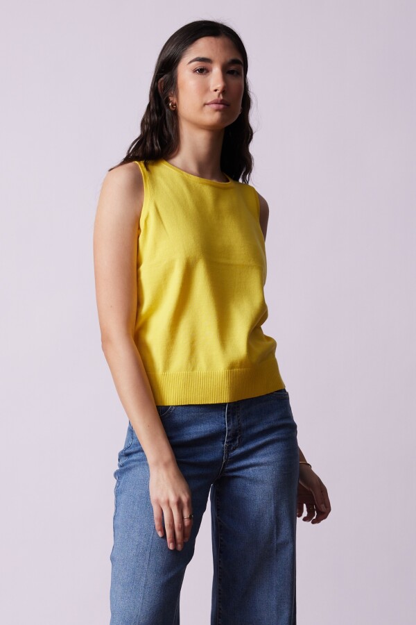 Musculosa Tejida AMARILLO